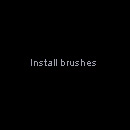 how to load a photoshop brush...