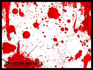 vector splatter drops blood ink