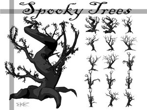 vegetal nature trees spooky tales magic frightening