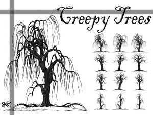 végétal nature arbres torturés contes magique effrayants