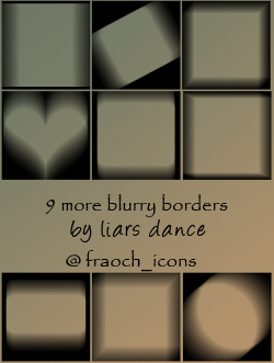 blur blurry borders icons frames