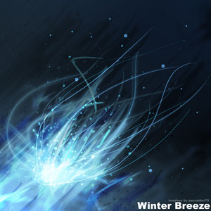sci-fi light fibres glowing abstract winter