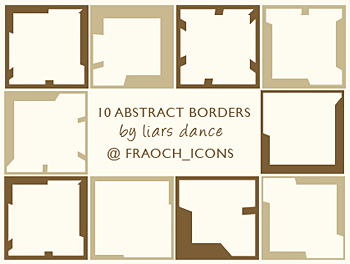abstract icons borders frames