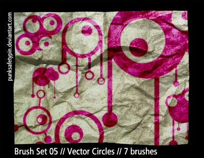 formes vectorielles cercles abstrait