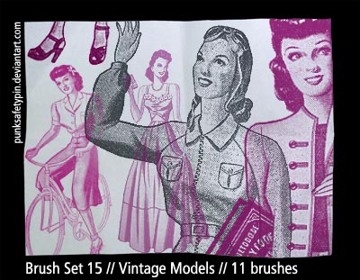 fashion models mode 1950 clothes women drawings