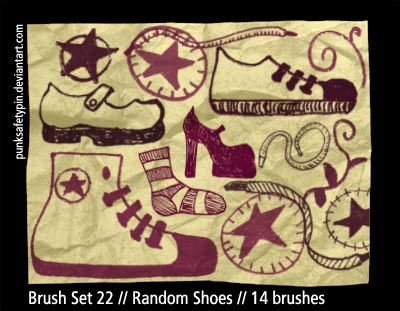 dessins chaussures chaussettes