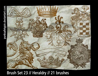 kingdom crowns medals drawings crests