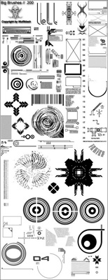 abstract technical shapes vector
