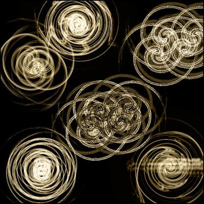 cercles formes géométriques spirales spirographe abstrait