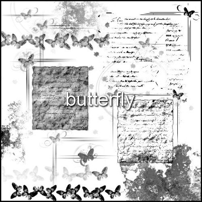 papillons animaux vieux papiers lettres bordures cadres écriture manuscrite