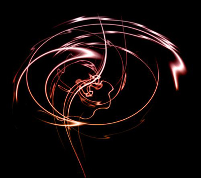 lumière lumineux fibres fluides factales 3D science fiction courbes filaments