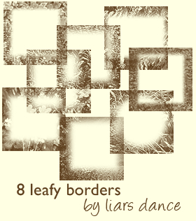 icons borders frames leafs leafy vegetal nature