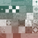 Photoshop: Tiles (varius tlles. They should be seamless, and will work well for singular tiles (or for a border, etc) rather than a full «floor» of tiles. )