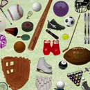 Photoshop: Sports (équipements sportifs: baseball, billiard, boxe, pêche, football, golf, hockey, patins à glace, nascar, ping pong, raquettes, ski, snowboard, surf, volleyball, lancer de poids etc…)