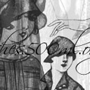Photoshop: 1920s ladies (dessins de mode 1920 issus d'un livre d'histoire de la mode de l'auteur)