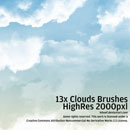 Photoshop: Cloud Photoshop Brushes HiRes Nr.5 of 5 (nuages (haute résolution))