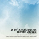 Photoshop: Cloud Photoshop Brushes HiRes Nr.4 of 5 (nuages (haute résolution))