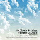 Photoshop: Cloud Photoshop Brushes HiRes Nr.3 of 5 (nuages (haute résolution))