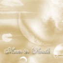 Photoshop: Moonin clouds (the moon behind the clouds)