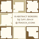 Photoshop: abstract borders (100x100 cadres abstraits )