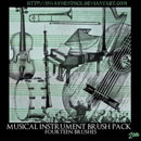 Photoshop: Musical Instrument Photoshop Brush Pack (instruments de musique)