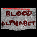 Photoshop: Blood Alphabet Photoshop Brushes (blood alphabet)