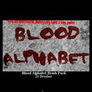 Photoshop: Blood Alphabet Photoshop Brushes (lettres de sang)