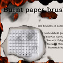 Photoshop: Burnt paper-brushes (papiers brulés)