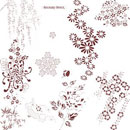 Photoshop: Japanese Stencil Photoshop Brushes (motifs floraux japonais)