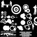 Photoshop: AK-VectorBrushPack01 (vector circles and silhouettes)