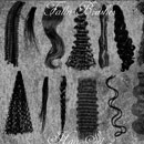 Photoshop: Hair Photoshop Brushes Set 2 (hair and strands)