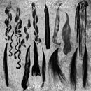 Photoshop: Hair Photoshop Brushes Set 1 (hair and strands)