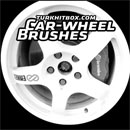 Photoshop: Car-wheel Photoshop brushes (roues de voitures haute définition)