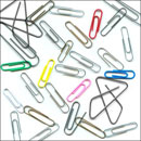 Photoshop: Trombone (plastic and metal paperclips)