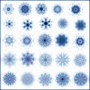 Photoshop: Snowflakes II (flocons de neige)