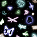 Photoshop: Glowing bugs (Insectes phosphorescents (libellules, papillons, lucioles...) Quelques ailes luminescentes seules. Haute résolution (environ 2300 pixels en hauteur ou en largeur))