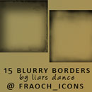Photoshop: 15 blurry borders (icon sized blurry borders)