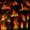 Photoshop: Flames (various flames and fires)