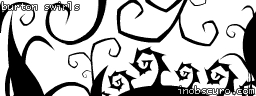 vector swirls swirly ornaments decorations arabesques burton gothic tentacles