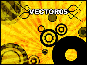 vector shapes glowing circles