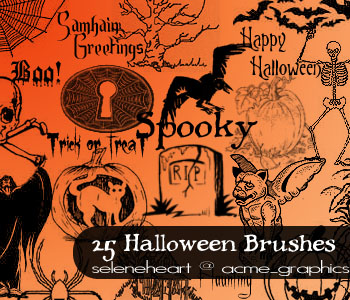 Photoshop Brushes Chez Plumeau Halloween Photoshop Brushes