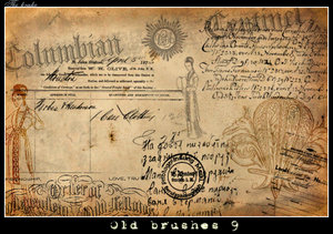 old paper handwriting letters