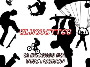 sports silhouettes skaters skating dancers dancing extreme sportists