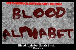 handwriting write blood alphabet letters crime murderer investigation police
