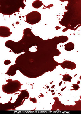 drops blood droplets liquid stains 3D