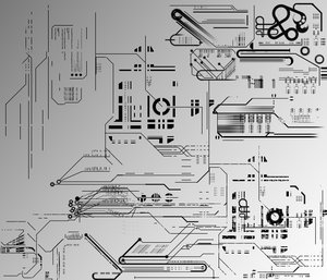 technical drawings vector shapes abstract
