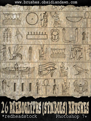 Egypte égyptien hiéroglyphes symboles dieux isis bastet