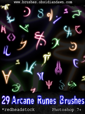 Photoshop brushes - chez Plumeau - Arcane Runes