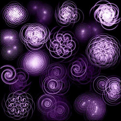 spirales formes géométriques spirographe courbes dessiner