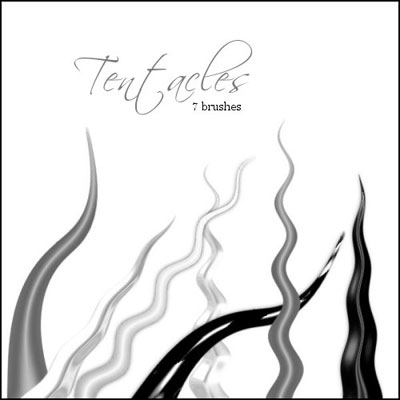 tentacules abstraites formes cheveux pieuvre ondulations onduler